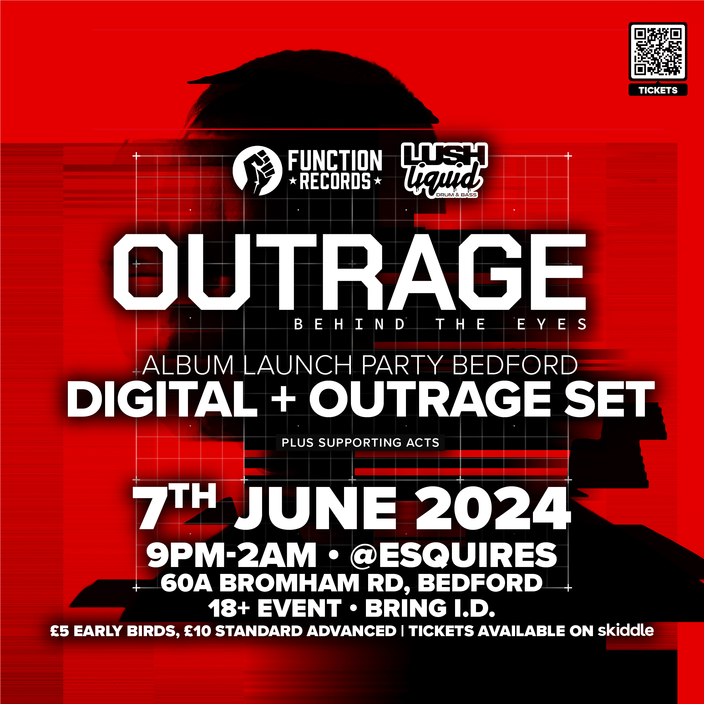 Outrage Album Launch Bedford 7th June