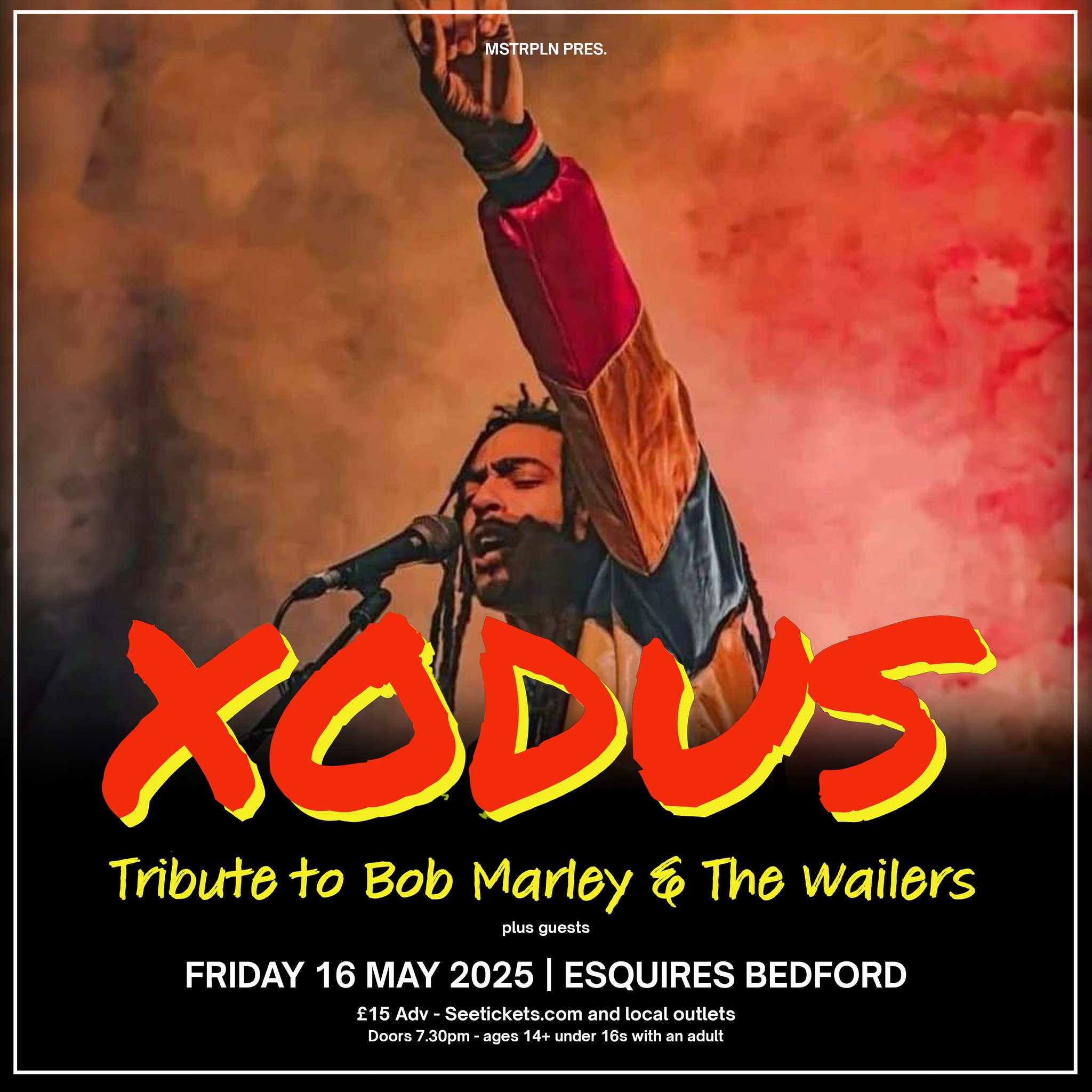 XODUS - A tribute to Bob Marley & The Wailers 7:30pm, Friday 16th May - Esquires Bedford